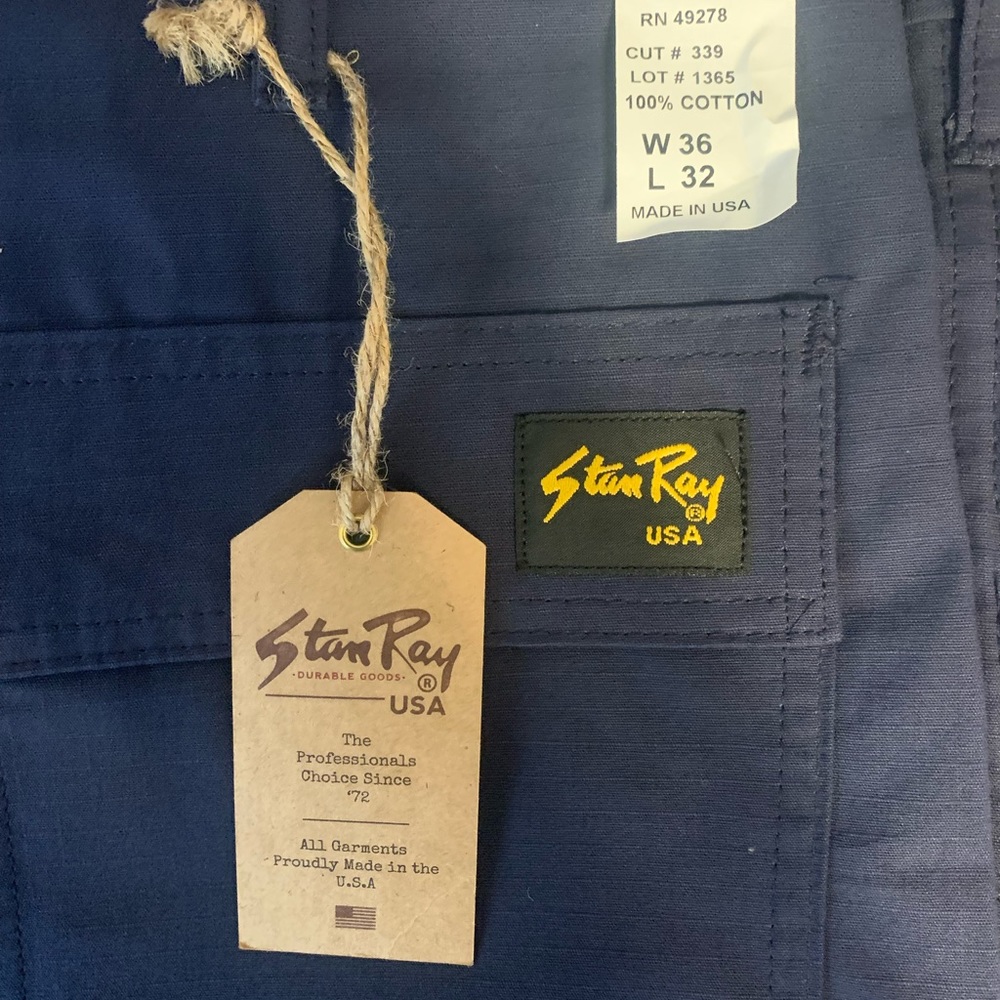 Stan Ray Blue Chinos New With Tags 36x32